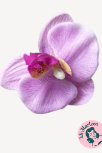 Orkide Hårclips med Krokodillespænde, lys lilla